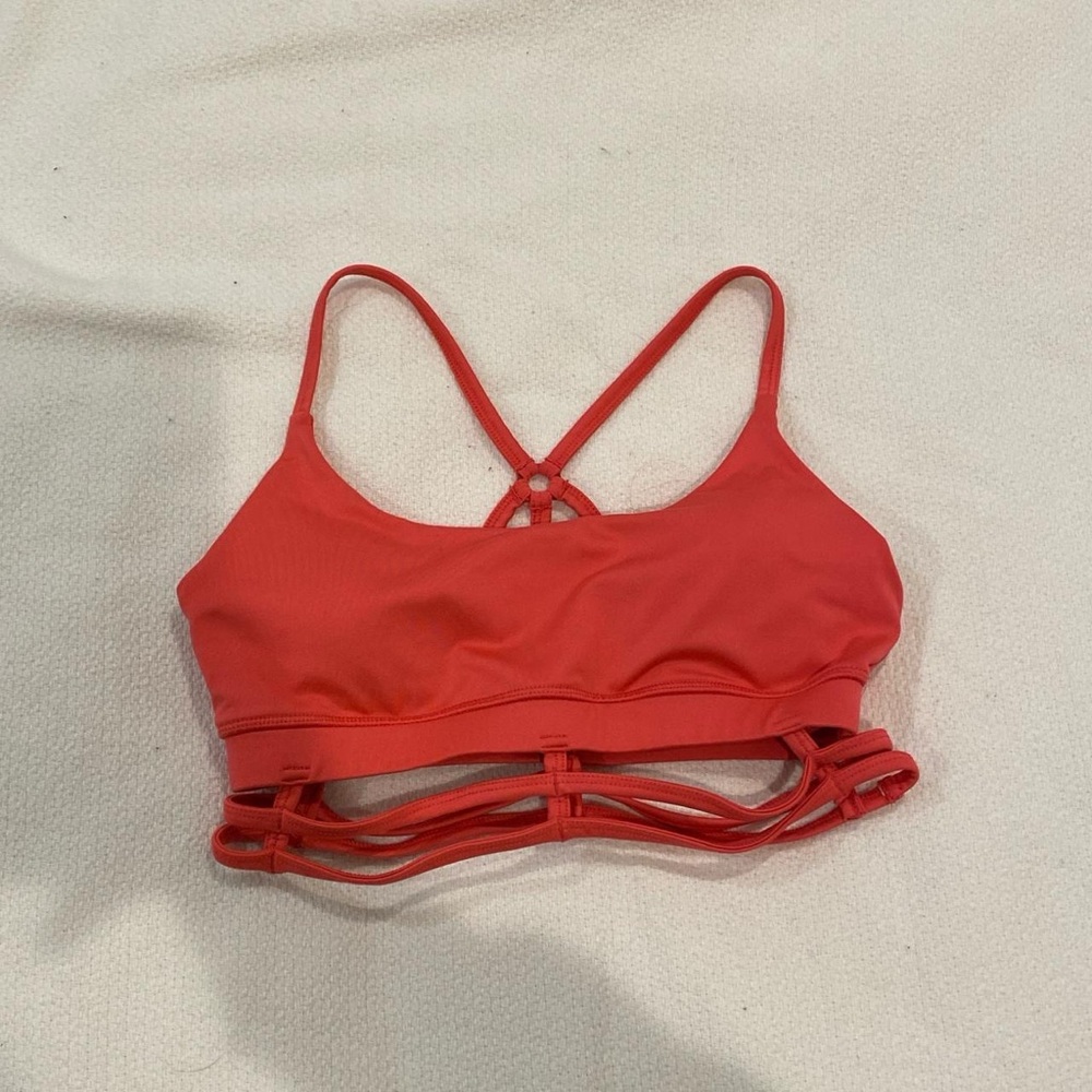 Stylish Red Women's Sports Bra